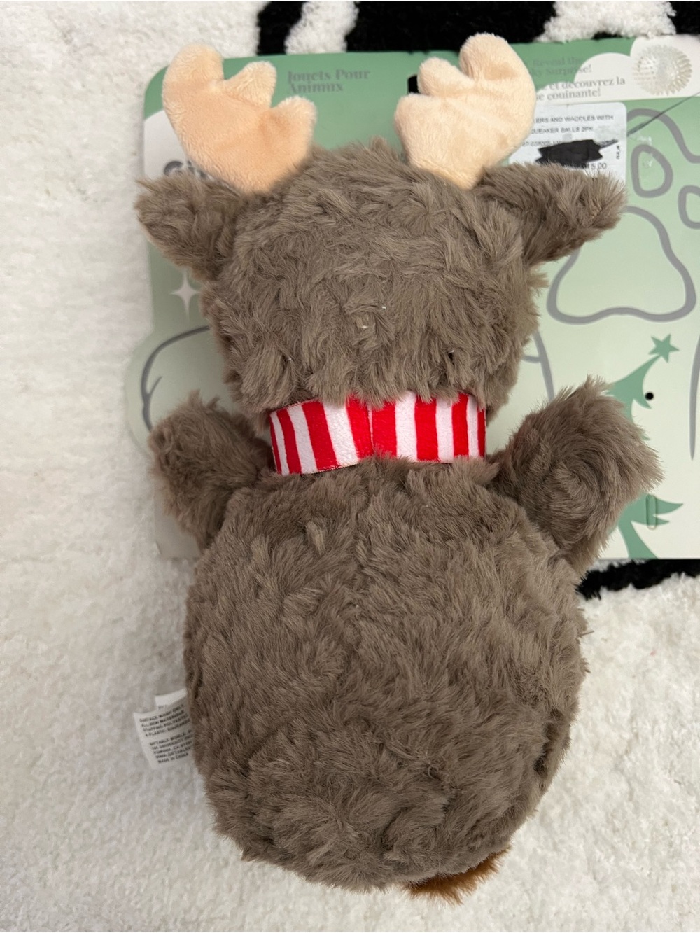 Giftable World Antlers & Wiggles Reindeer Dog Toy - Picture 3 of 3